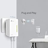 TP-Link TL-WPA4220 600Mbps Powerline Adapter Kit 2x Ethernet WiFi Extender view 3