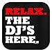 House DJ Shirt For Men Relax The DJ's Here Short Sleeve T-Shirt Medium Black