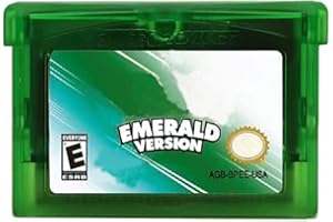 FUcopales 1 Piece for NDSL Game Cards (Emerald Version),Third Party Cards Compatible with GBM/GBA/SP/NDS NDSL