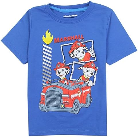 Paw Patrol Toddler Little Boys Marshall 03 T-Shirt (Royal Blue, 4T)