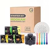 Hookah Accessories Set, with 100 Disc Charcoal, 50