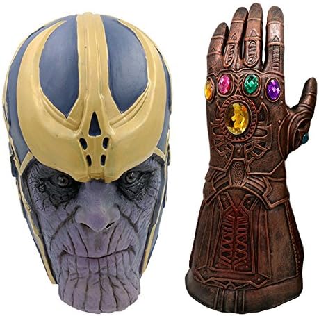 Thanos Mask Infinity Gauntlet Glove Infinity War Halloween Costume