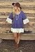 MIXMAX Bohemian Lace Splice Loose Casual Dress (X-Large, Bluish Violet)