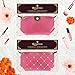 Bestrice iConic-Frame Pouch-Cosmetics Case Makeup Bag Travel Accessory Organizer (Pink)
