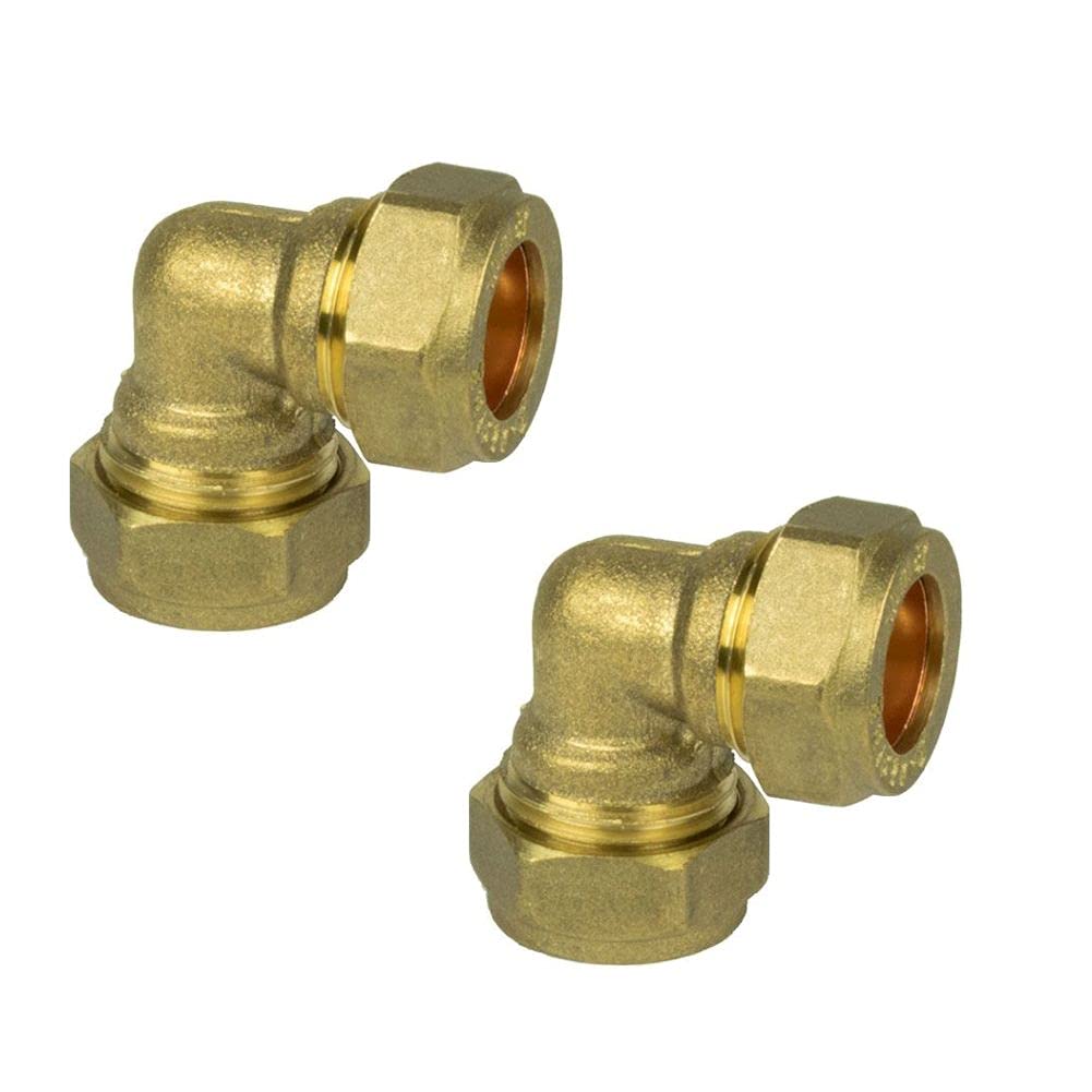 Wärmer System Brass Compression Elbow 15mm (2)