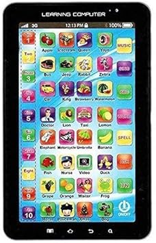 west feen Educational Computer ABC and 123 Learning Kids Laptop with LED Display and Music