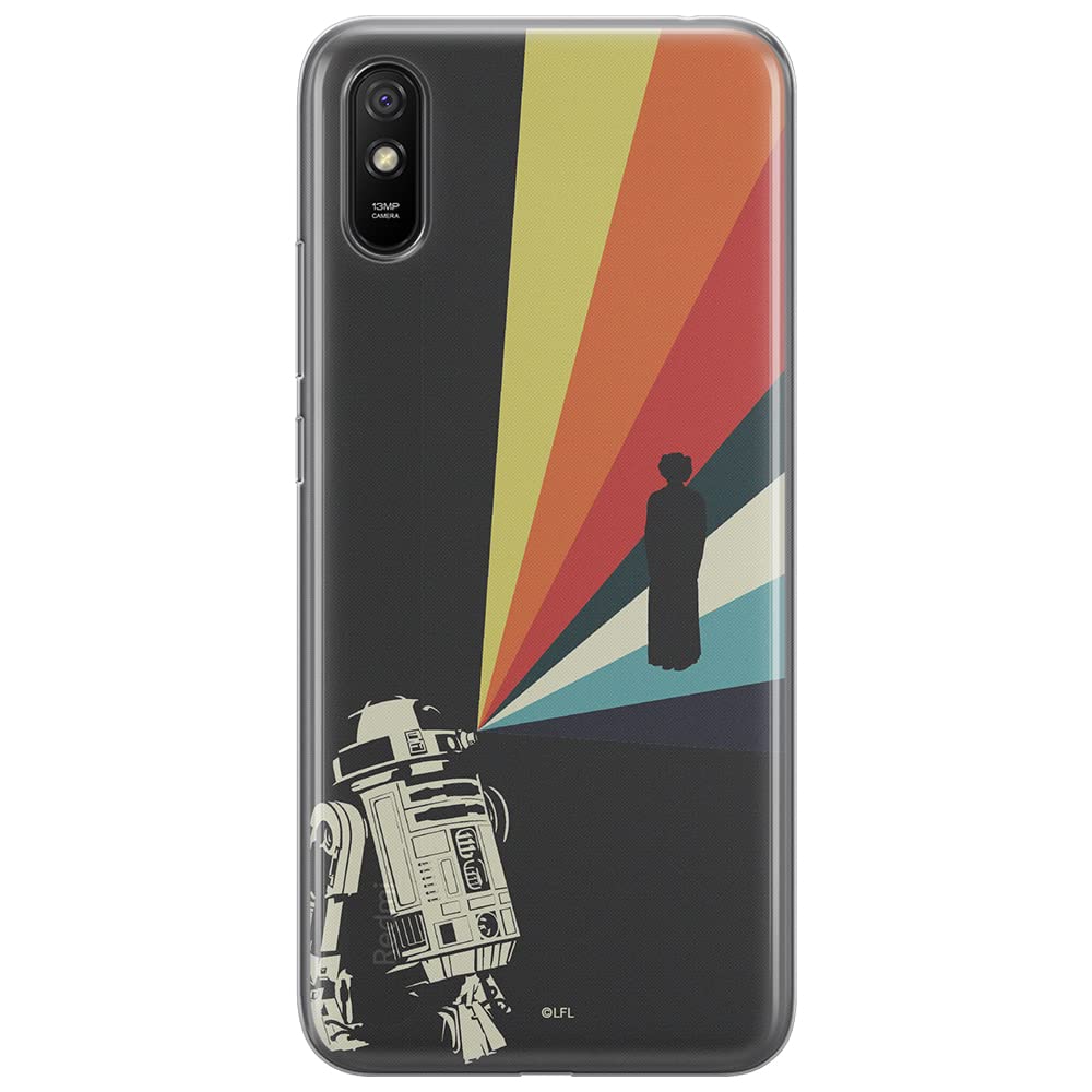 ERT GROUP mobile phone case for Xiaomi REDMI 9A original and officially Licensed Star Wars pattern R2D2 003 optimally adapted to the shape of the mobile phone, case made of TPU