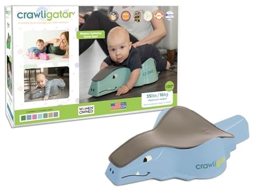 CRAWLIGATOR Tummy Time Mobility Toy for Infants 4-12 Months (Green