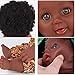 Littleice 12 inch Baby Play Dolls Black Girl Dolls African American Play Dolls Lifelike Child Simulation Baby Doll Black Doll