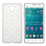 Samsung Galaxy Grand Prime Case, Voberry®Damask Hard Case Cover For Samsung Galaxy Grand Prime G530H G5308 (Silver)