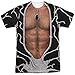 Kiss Starchild Costume Unisex Adult Front Only Sublimated T Shirt for Men and Women White