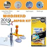 Bamoer Windshield Repair Kit, Car Windshield Repair Tool with Windshield Repair Resin for Windshield Chip and Crack Repair, Bulls-Eye, Spider Web, Star-Shaped, Nicks, Half-Moon Crescents
