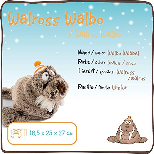 NICI 45730 Kuscheltier Walross Walbo Wabbel 25 cm – Das süße Walross Plüschtier für Jungen, Mädchen, Babys und… – Bild 4