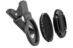 ULVEOL Polarized Smart Phone Universal ND 2-400 CPL Filter Clip Kit 37mm for Samsung iPhone Camera Accessories Cell Phone Android Lens attachments Polarizer for iPhone x Neutral Density Filters Mobile
