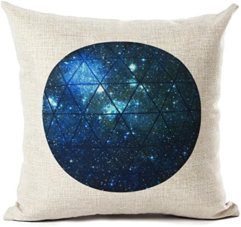 AKPOWER 18 x18 Inch star design Cotton Linen Decorative Throw Pillow Cover Cushion Cover Pillow Case Cushion Case