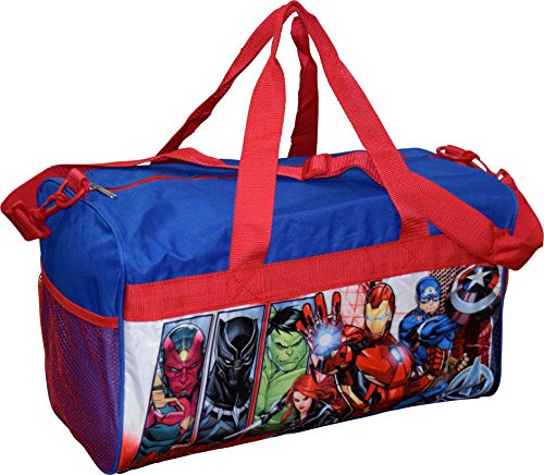 Boys Avengers 18" Blue/Red Duffel Bag Standard