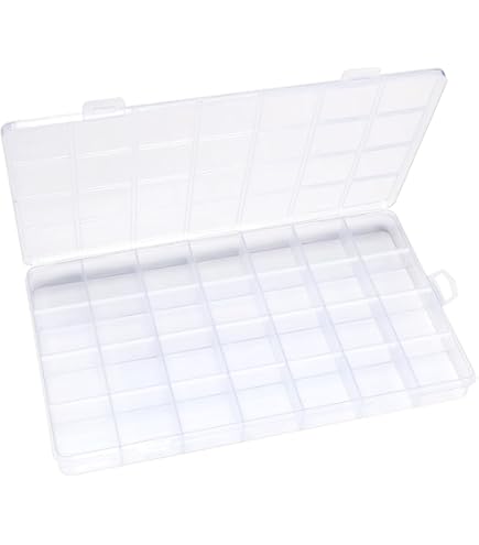 Whyzsjnclg Plastic Organizer Box 48 Roosters Grote Clear