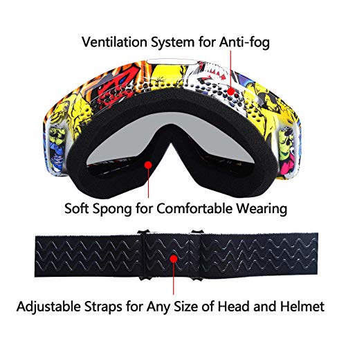 3 Motorcycle+Goggles+Motocross+Protection+Shatterproof