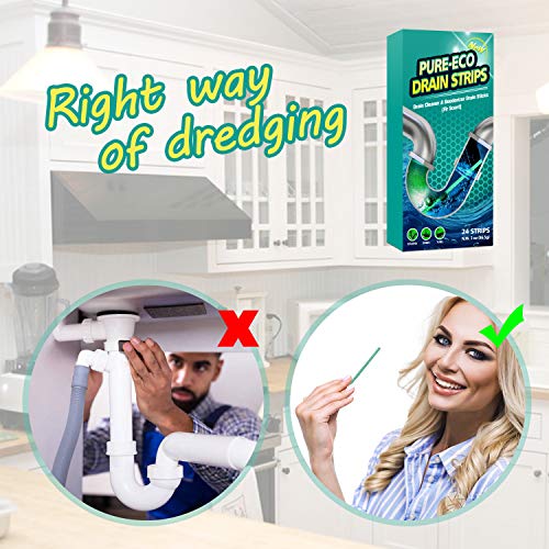 PureEco Drain Sticks Enzyme Drain Cleaner & Deodorizer, Flexible