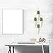 Nellam Ceramic Planter - Modern Geometric Hanging Wall Pot with Brass Frame - Large Mounted Decorative Vase & Container for Indoor Plants & Succulents - Potter for Flower, Herbs, Vegetable Planting