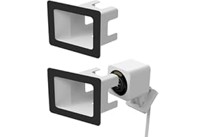 Teccle 2 Pack Angled Window Mount for Wyze Cam V4 Cam V3, Tilt Angle Through Windows Glass Surfaces Use Cam v4 and v3 No Indoor Reflections