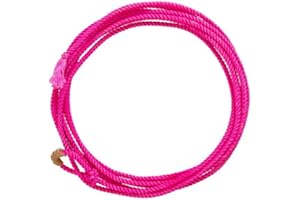 Weaver Equine Waxed Nylon Kids Lasso Rope, Lightweight Cowboy Rope Lasso for Practice, Colorful Loop Roping Ropes for Kids 5/