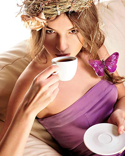 SKINNYGIRL HALF CAFF COFFEE PODS FOR KEURIG K CUPS BREWERS, REDUCED CAFFEINE MEDIUM ROAST COFFEE IN SINGLE SERVE CUPS, 24 COUNT