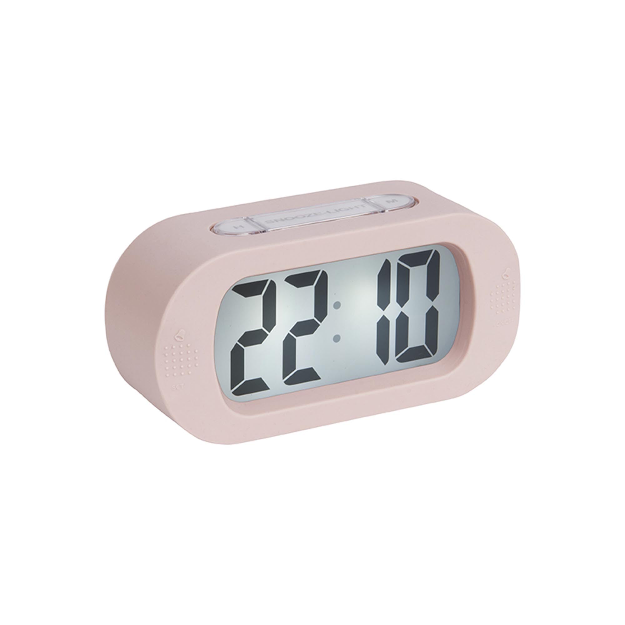 Karlsson Rubber Alarm Clock - Silicone - Pink - 7 x 14 x 5 cm (H x W x D)