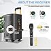 Aokeo Wireless Microphone Bluetooth Karaoke Handheld System,UHF Dynamic Handheld mic 1/4 inch plug mini receiver for iPhone, Computer, Karaoke, Conference, DJ, Church, Wedding, On Stage, Live Events