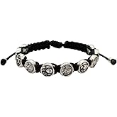 Saint Carlo Acutis Bracelet with Ten Metal Beads | Adjustable Cord | Beads Double as Decade Rosary | Great Catholic Gift for Confirmation