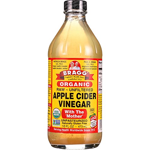 Bragg USDA Gluten Free Organic Raw Apple Cider Vinegar, With the Mother, 16oz Bragg USDA Gluten Free Organic Raw Apple Cider Vinegar, With the Mother, 16oz