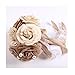 Tinksky Rustic Wedding Bouquet Burlap Flower Bouquet Lace and Pearls Wedding Anniversary Engagement Mother's Day Decoration, Valentine's Day gift