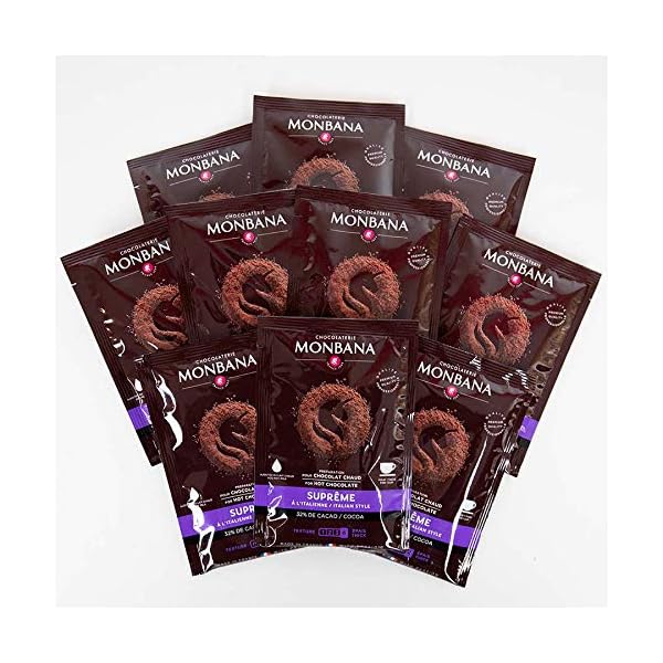 MONBANA-Trinkschokolade - Sorte Supreme de Chocolat - 10er Set