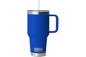 YETI Rambler 35 oz Straw Mug 2.0 - Double-Wall Vacuum Insulation for Cold Beverages – Dishwasher Safe – Cupholder Compatible 