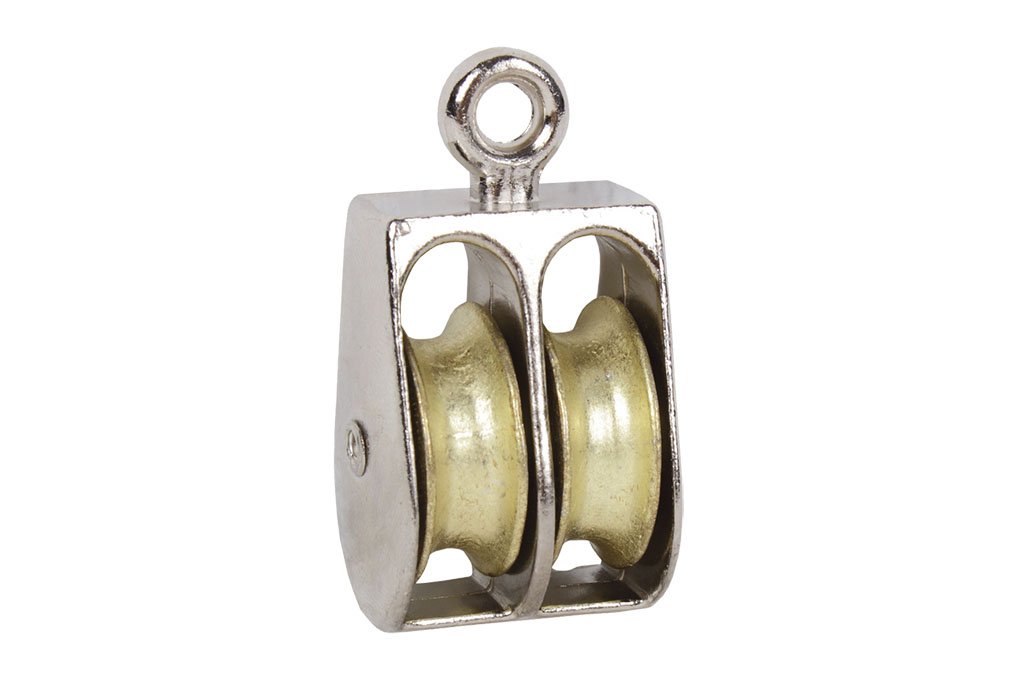 CoFan 18003030 – Pack of 25 Pulley Double Fixed (Nickel, 12 mm)