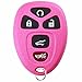 KeylessOption Keyless Entry Remote Control Car Key Fob Replacement 15913415 -Pink