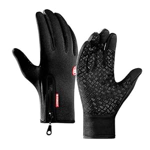 Ajcoflt Touch Screen Gloves, Outdoor Sports Riding Gloves,Waterproof Windproof Snowproof Warm Gloves Winter,Men’s Cycling Gloves Ski Gloves, Work Gloves,Adjustable Size,For men and Women