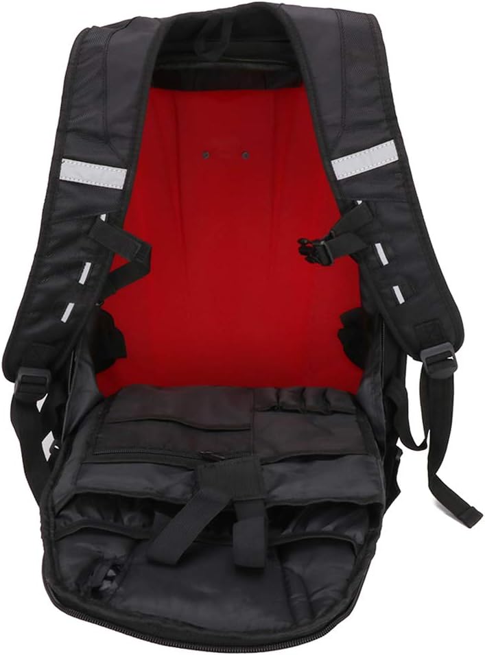 Motorcycle Backpack Waterproof Hard Shell Backpack Carbon Fiber Riding Backpack: Clothing