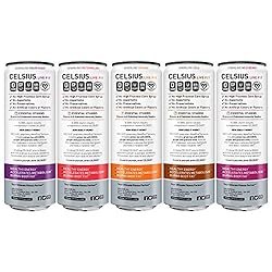 CELSIUS Fitness Drink Carbonated 5-Flavor Variety