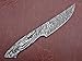 ColdLand Damascus Knife Blank Blade Hand Forged for Hunting Knife Making Supplies, Skinner Blank