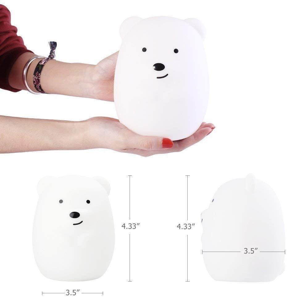 Tekemai Night Light for Kids Bedside Lamp for Children Baby Nursery Lamp for Breastfeeding Safe Break Resistant, Eye Caring - Image 4