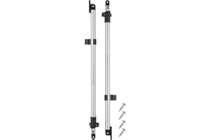Leader Accessories Adjustable Bimini Top Rear Support Poles Universal Fit for 3-4 Bow Bimini Tops 1" Alumium Tube