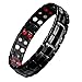 EBUTY Titanium Magnetic Therapy Bracelet Men Double Row 4 Element Pain Relief...