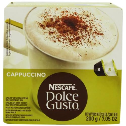 Nescafe Dolce Gusto for Nescafe Dolce Gusto Brewers, Cappuccino, 16 Count (Pack of 3) image