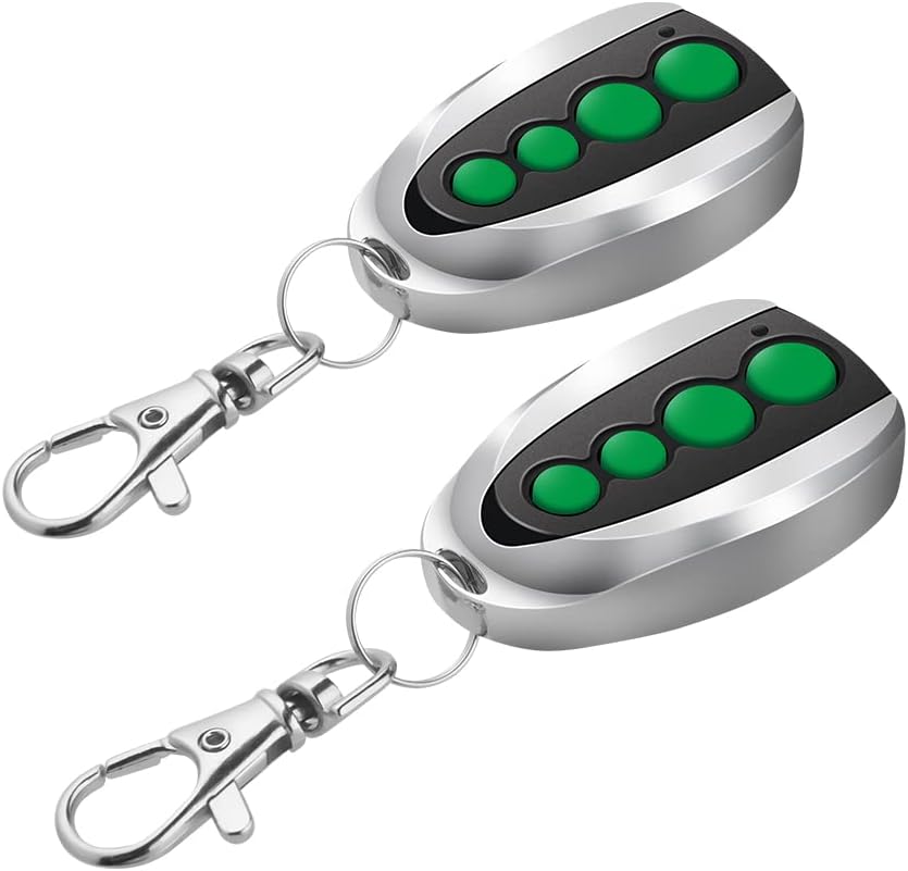 TOPENS M12 Remote 4-Button Fob for Swing Sliding Gate Opener 2-Pack