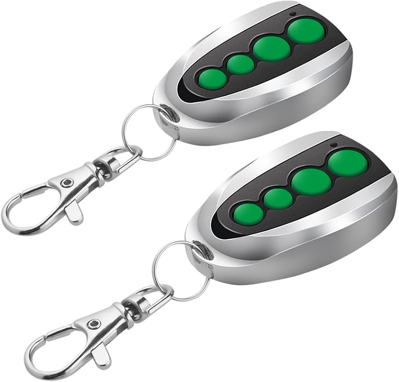 TOPENS M12 Remote 4-Button Fob for Swing Sliding Gate Opener 2-Pack