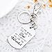 Mens Keychain To the World You Are A Dad Daddy Papa Stainless Steel Keyring