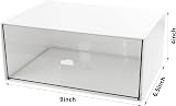 HCLRW Desktop Drawer Organizer Large White Stackable Storage Drawers view 6