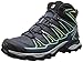 Salomon Women's X Ultra Mid 2 GTX-W, Grey Denim/Deep Blue/Lucite Green 9 M US