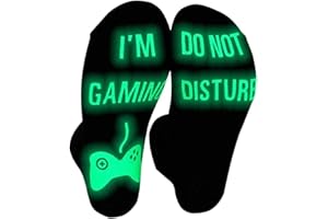 DKXZWL Do Not Disturb I'm Gaming Socks Novelty Christmas Stocking Stuffers Gifts for Kids Sons Boyfriends Husbands Dad Father